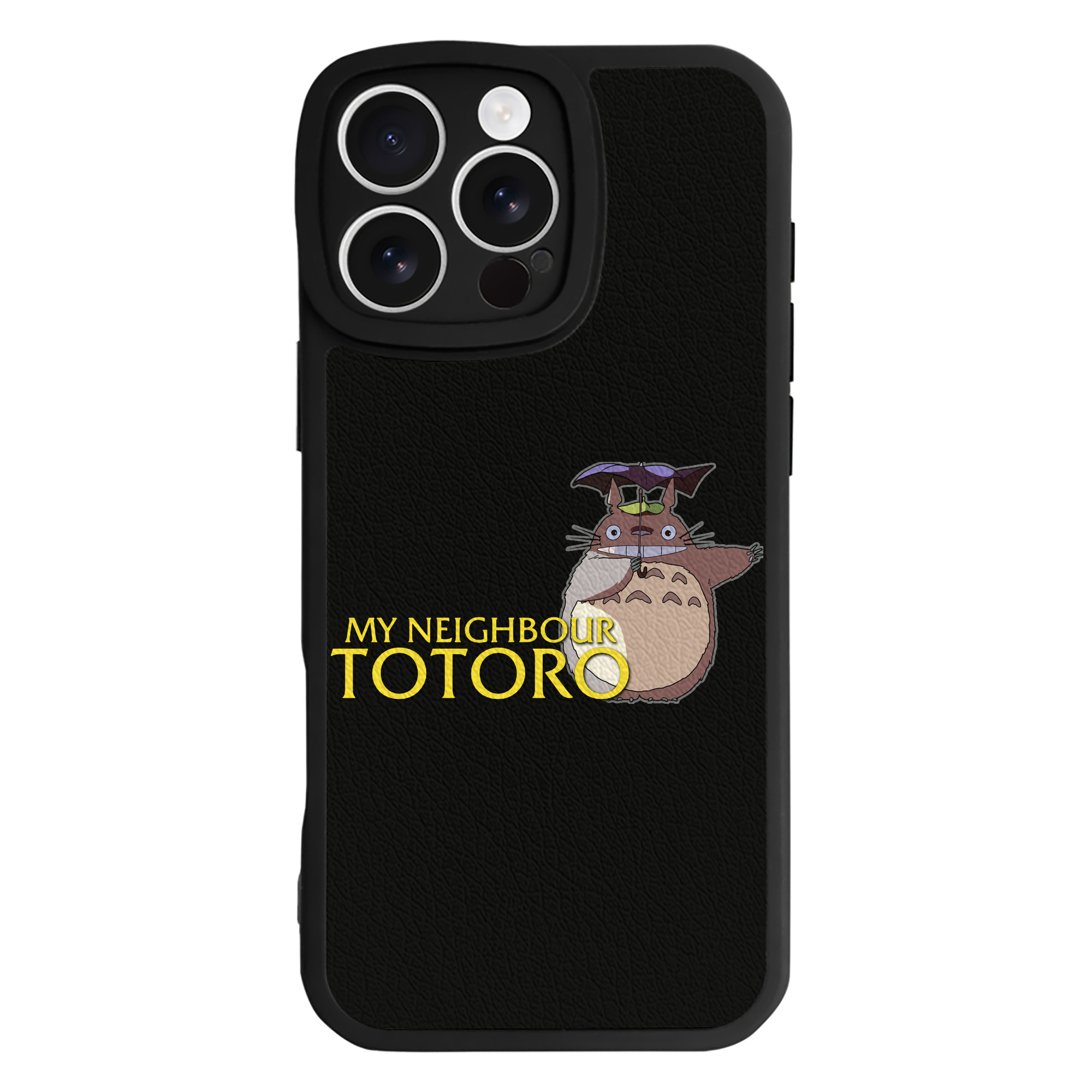 （画像用） となりのトトロ 草壁メイ 草壁サツキ My Neighbor Totoro Satsuki Kusakabe Mei Kusakabe 【iPhone 16シリーズ対応】シリコンスマホケース（レザー調） 材質：シリコン
